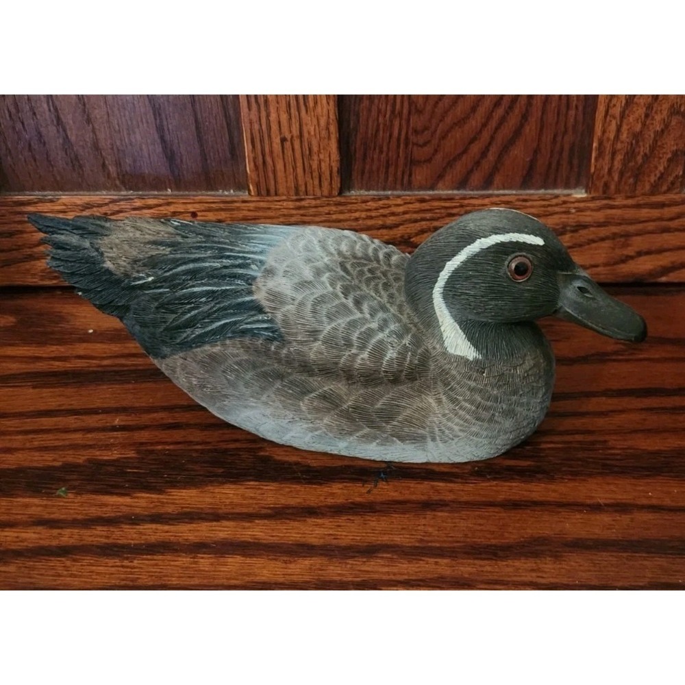 Rustic Vintage‎ Wooden Duck Decor, Brown Finish Kitchy Farmhouse